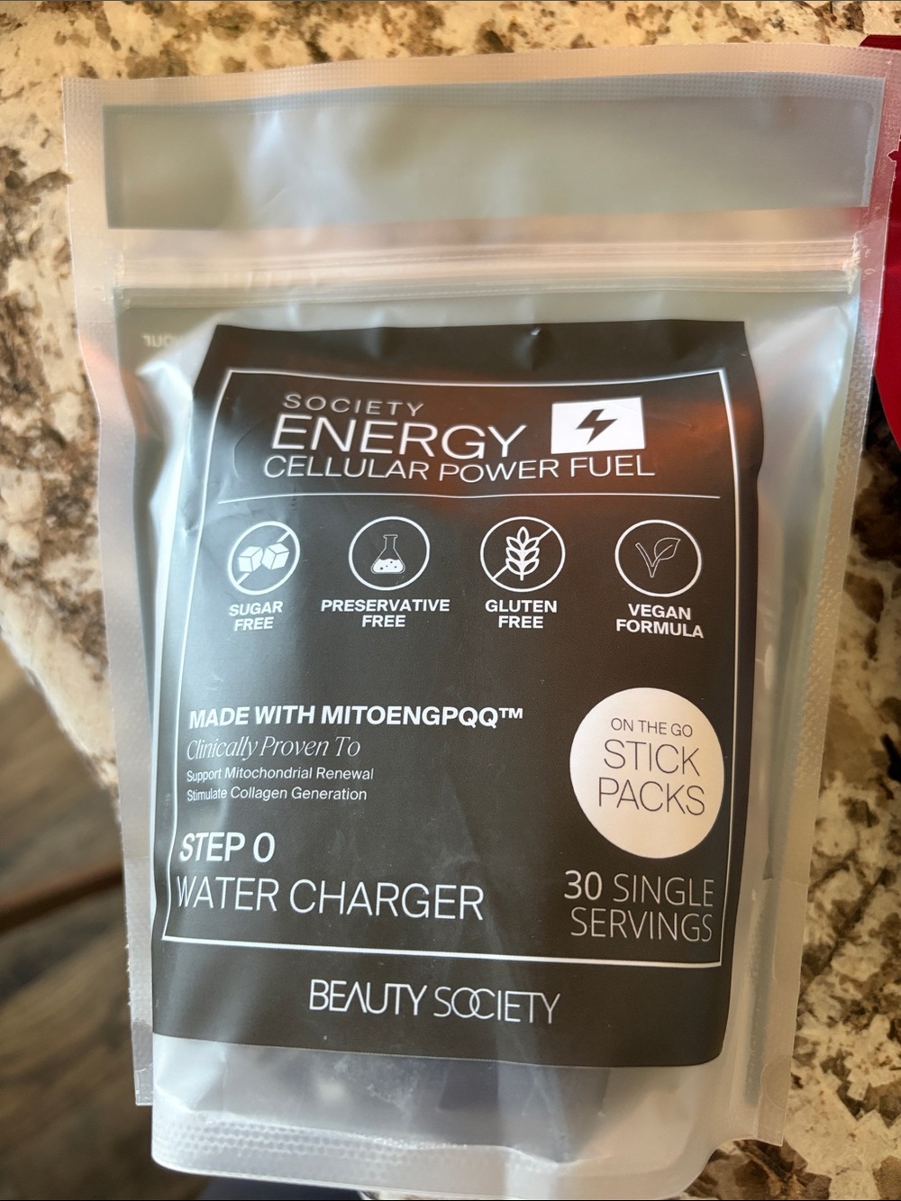 Beauty Society Society Energy Water Charger - Black